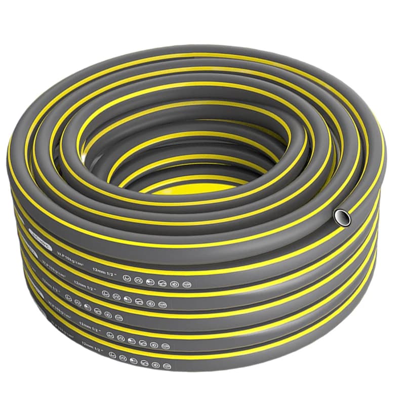 4-point Car Wash High-pressure Water Pipe Garden Hose Watering Flowers Gray 5m Gardening Tools Replacement Garden Tool