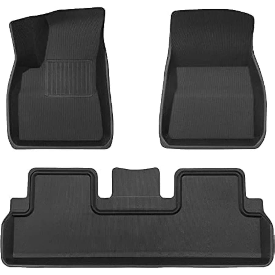 Tesla Model 3 2017-2025 2026 Premium Mats for All Seasons Anti-slip Waterproof Floor Covers Interior Car - Hi