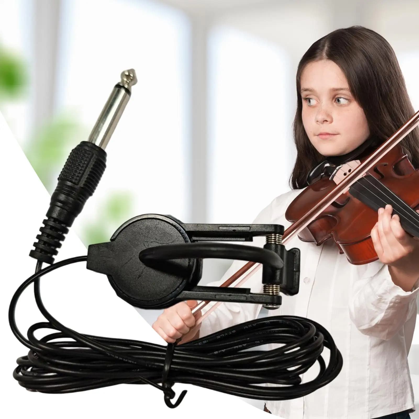 1PC Chitarra Acustica Clip Su Pickup Universale Generale Piezo Microfono Per Chitarra Mandolino Bouzouki Violino Banjo Ukulele