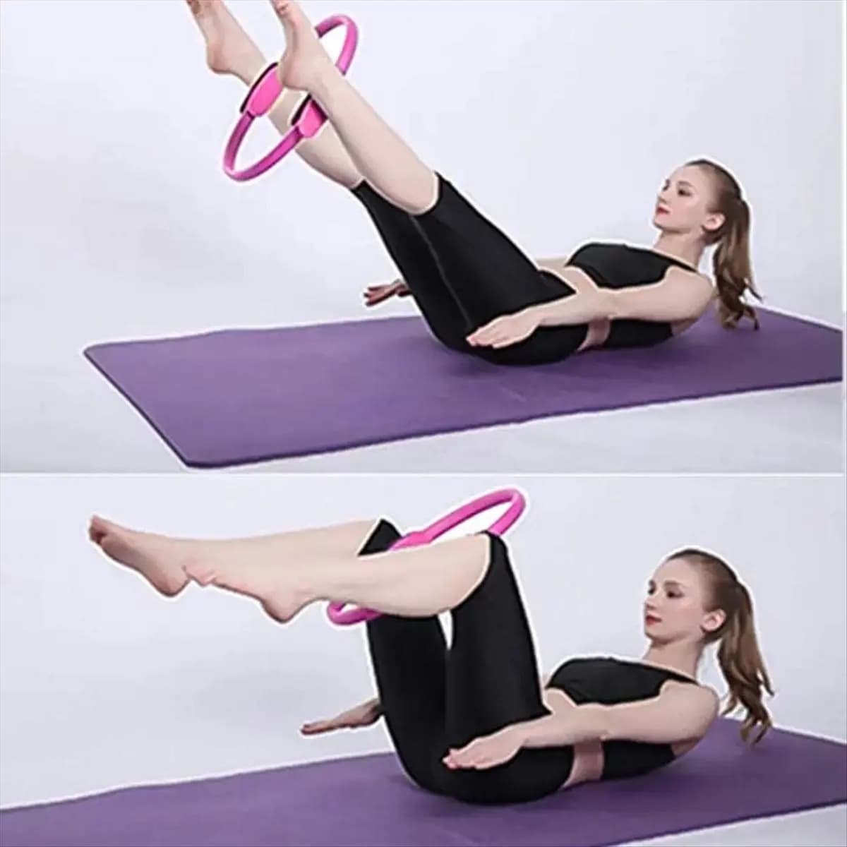 T34C Pilates Circle for & Sculpting Inner & Outer Thighs Yoga Pilates Ring for Abs and Legs Weight Loss