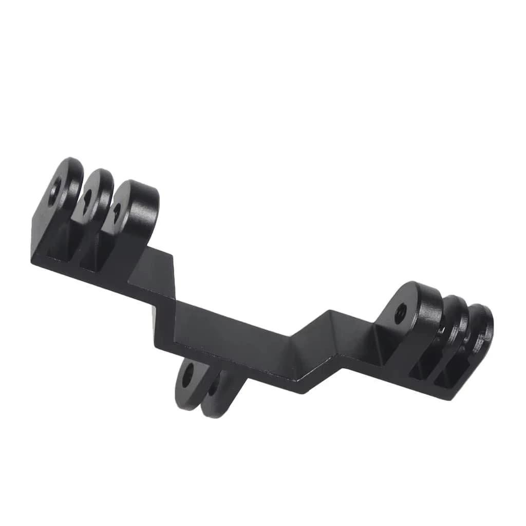 Staffa doppia luce Ponte Connettore in alluminio Supporto selfie Adattatore per treppiede Supporto flash per Gopro 13 12 Insta360 X4 Action Camera