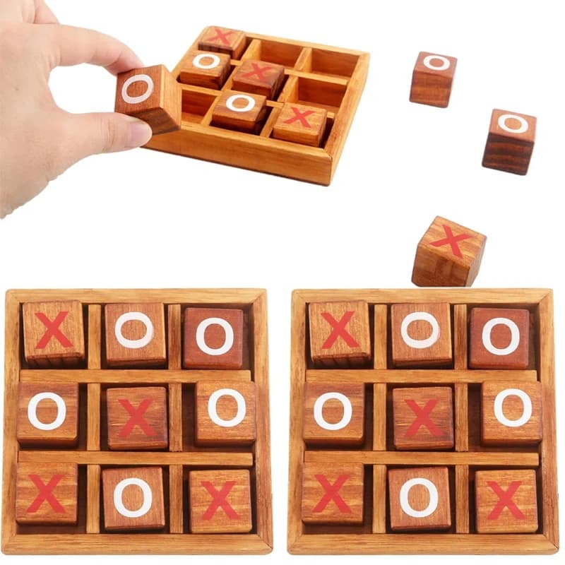Children's wooden educational toys XO chess concentration logical thinking training parent-child interactive Table Games