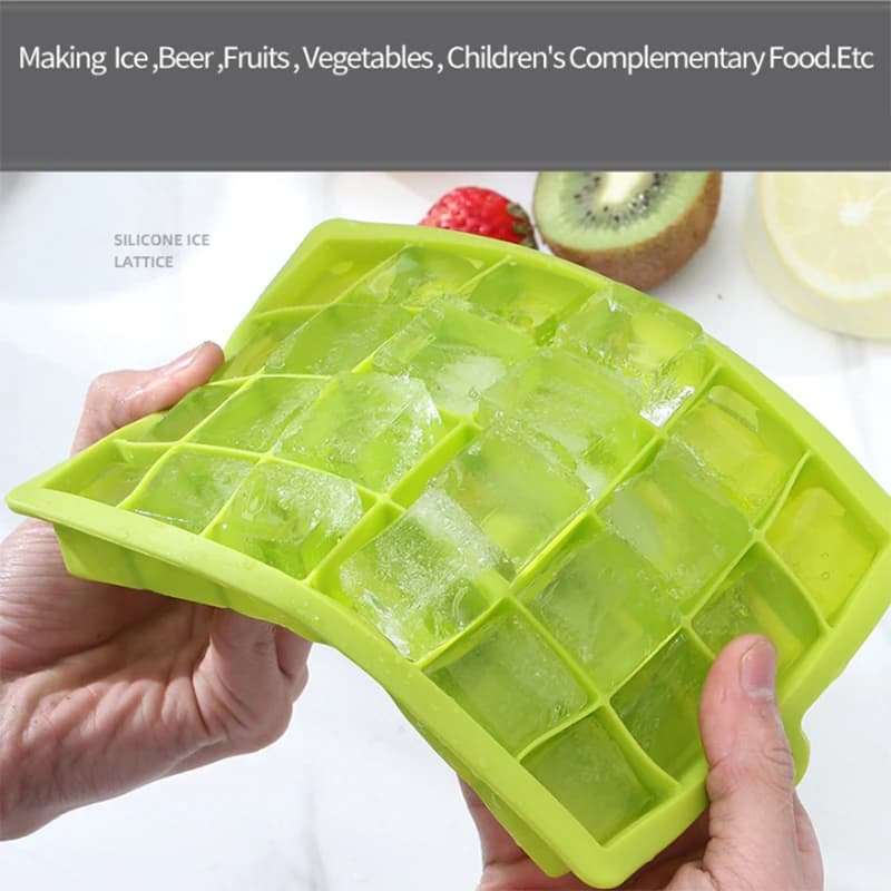 Stampo per Ghiaccio Grande con 4/6/8/15 Scomparti, Vassoio Gigante in Silicone per Cubetti di Ghiaccio di Grandi Dimensioni, Stampo Quadrato per Cubetti di Ghiaccio Fai-da-Te