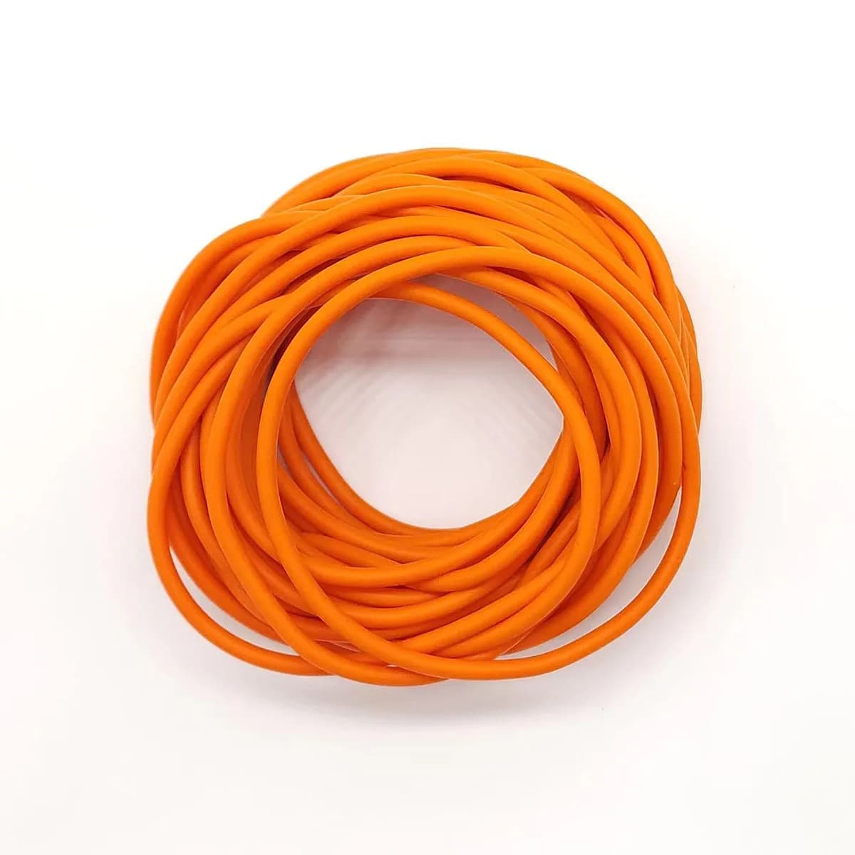 Nuovo 3m/6m/10m/20/50m Nucleo Solido Palo Elastico Arancione Diametro 2.8mm Linee di Pesca Tubo In Lattice Corda di Ritenzione attrezzatura da pesca