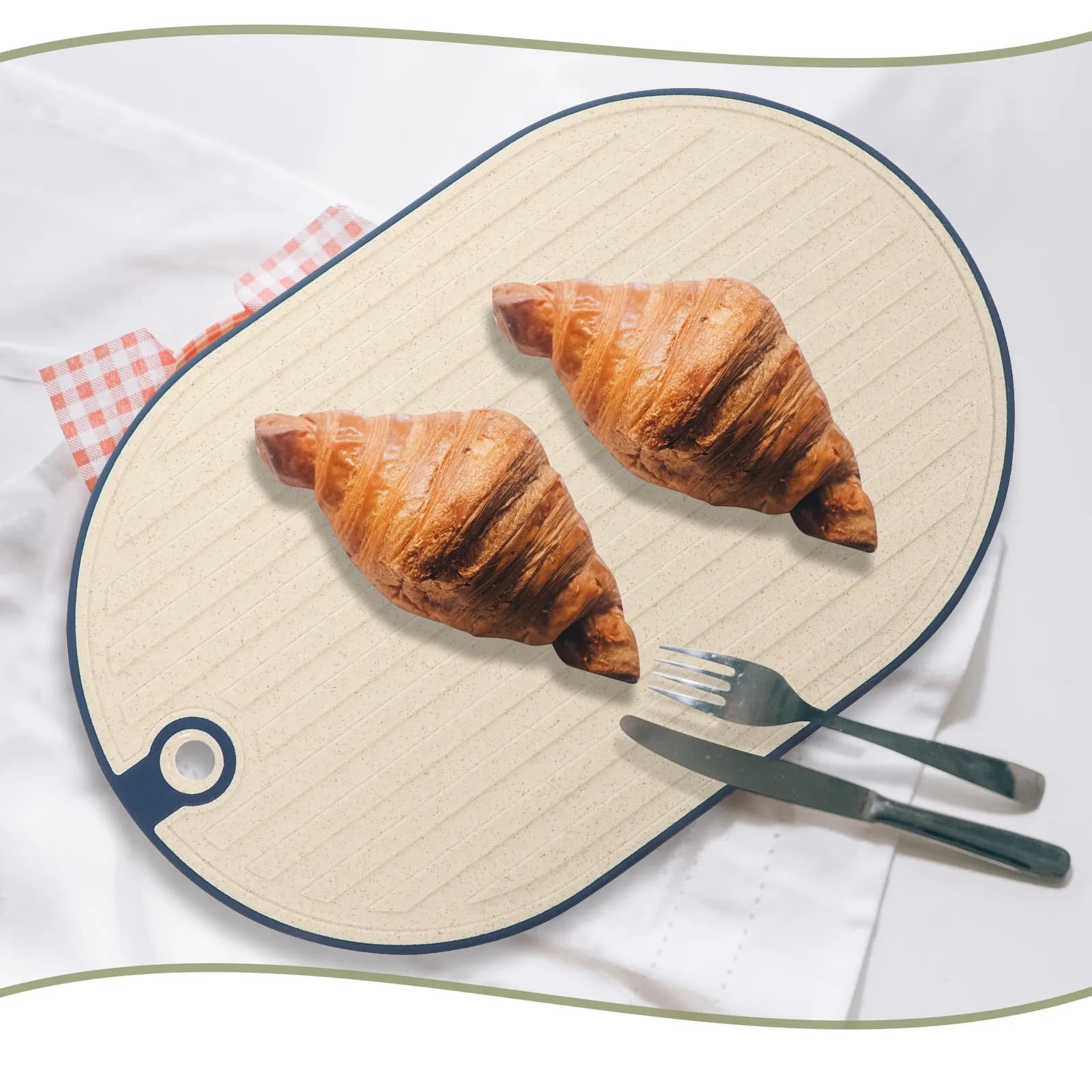 Set Premium di Taglieri in Plastica Inodore, Antiscivolo, Superficie Liscia, Lavabili, per Casa, Ristorante, Hotel, Cucina