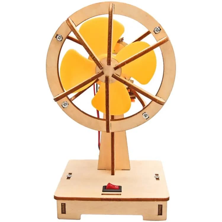 Fai da te Scuotendo la testa Ventilatore elettrico Kit di esperimenti scientifici fai-da-te e modello educativo Giocattolo per bambini Regalo Giocattolo Progetto G11