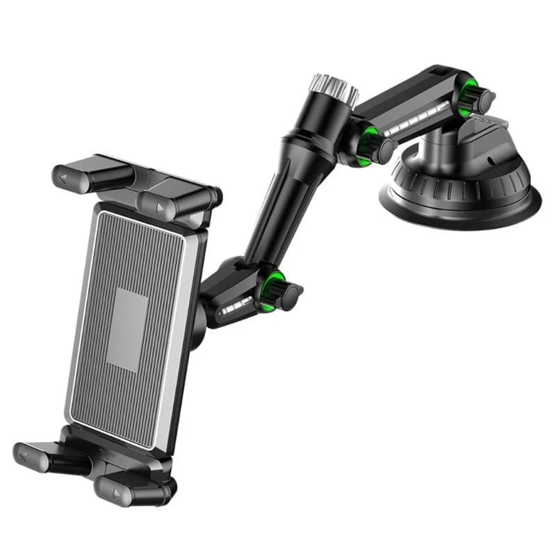 Supporto per tablet da auto retrattile con base a ventosa Lunghezza estesa Rotazione a 360 gradi per supporto per telefono con