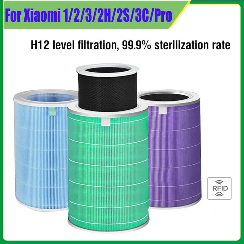 Filtro dell'aria per Xiaomi Purificatore d'aria Mi 1/2/3/2C/2H 2S 3C 3H / Pro Purificatore d'aria H12 Filtro HEPA Anti batteri Formaldeide