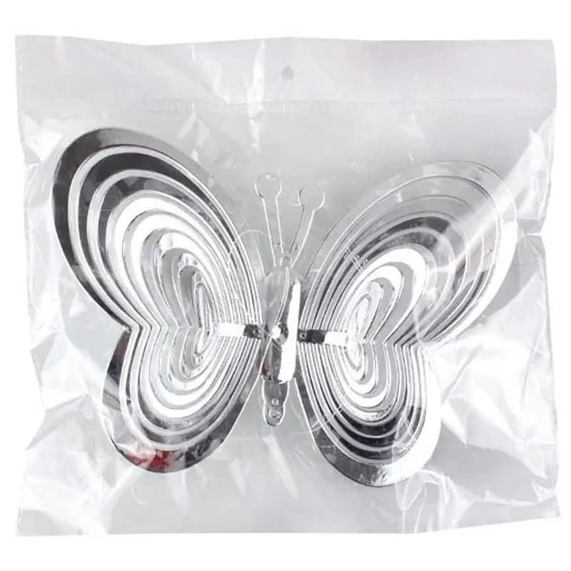 AA14 New Butterfly Wind Spinners Hanging Ornaments Bird Deterrent Wind Catcher Rotating Wind Chime Homegarden Outdoordecoration