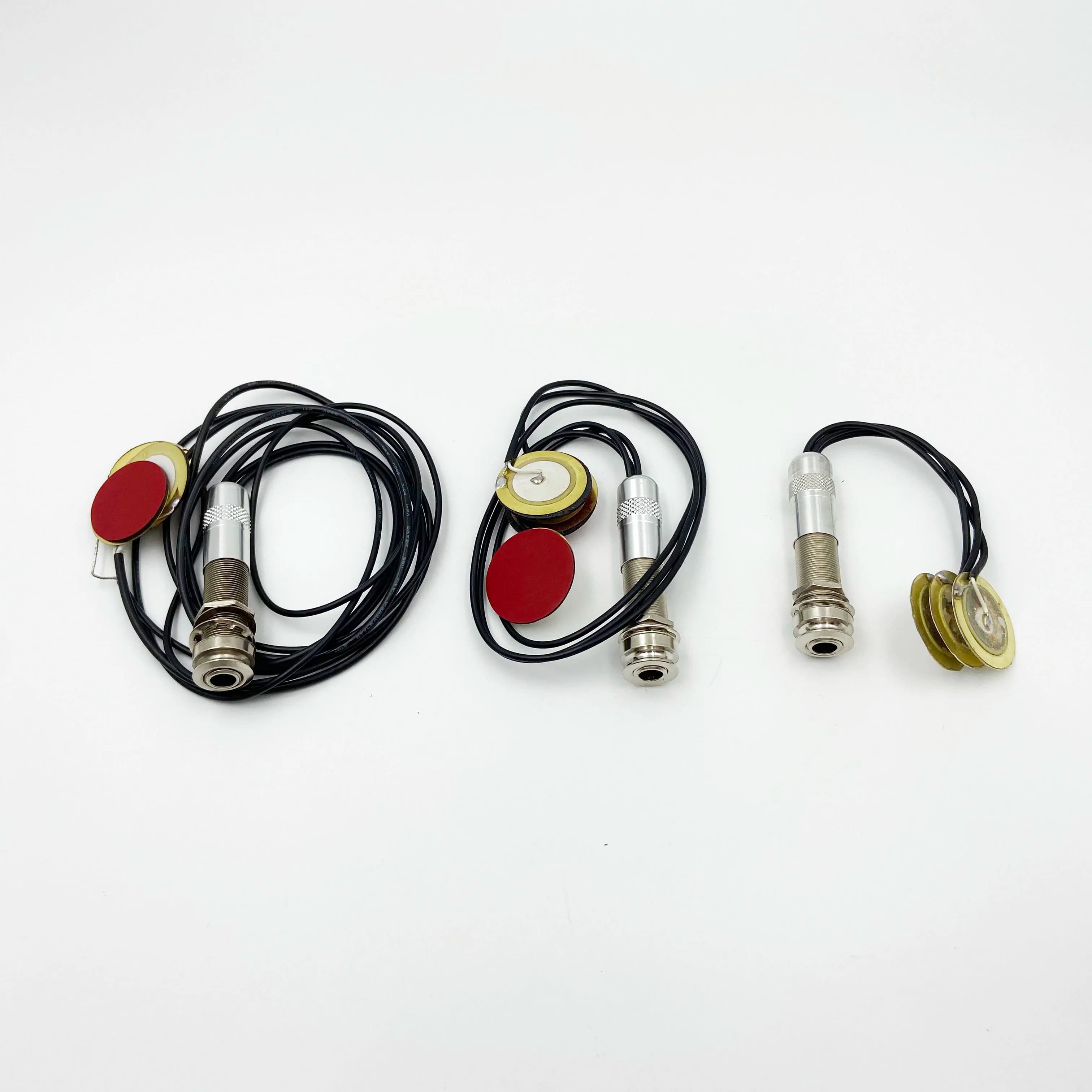 Pickup per Chitarra con 3 Sensori, Jack per Chitarra, Contatto Stabile, Pickup Autoadesivo per Chitarra, Basso, Violino, Banjo, Mandolino, Ukulele