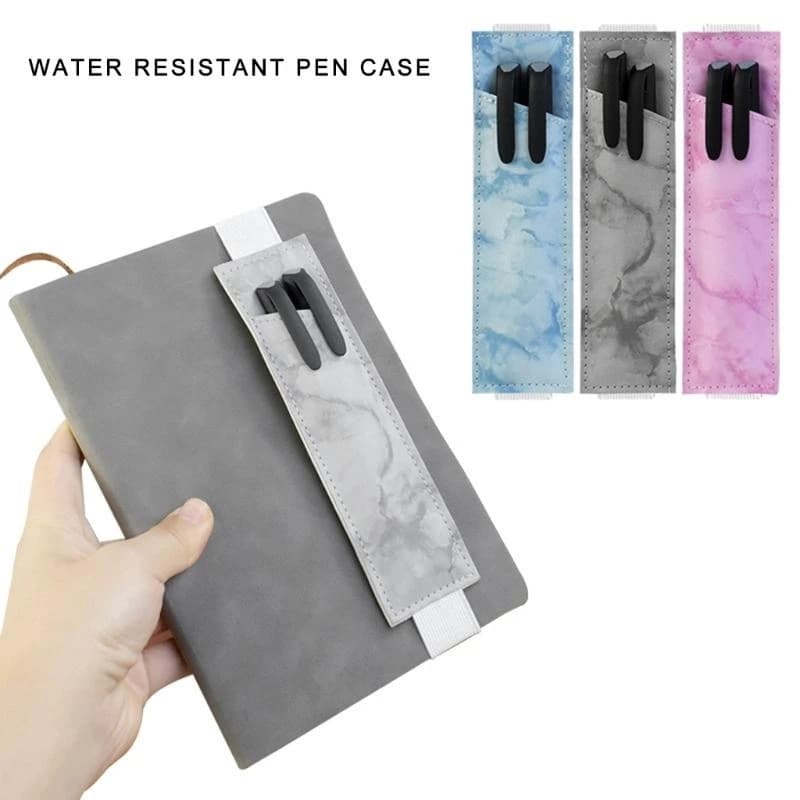 P5EA 2Pcs Adjustable Elastic Band Pen Holder for Hardcover Journals Notebook Leather Pencil Holder Pen Case Hold 2 Pen Pencil