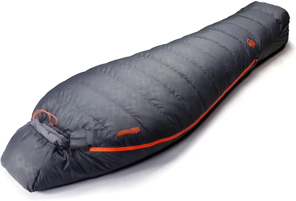 Pelo Mummy 4 Seasons for Adults, Feather 550+ Fill Power, Lightweight and Comprehensible for Camping and Hiking