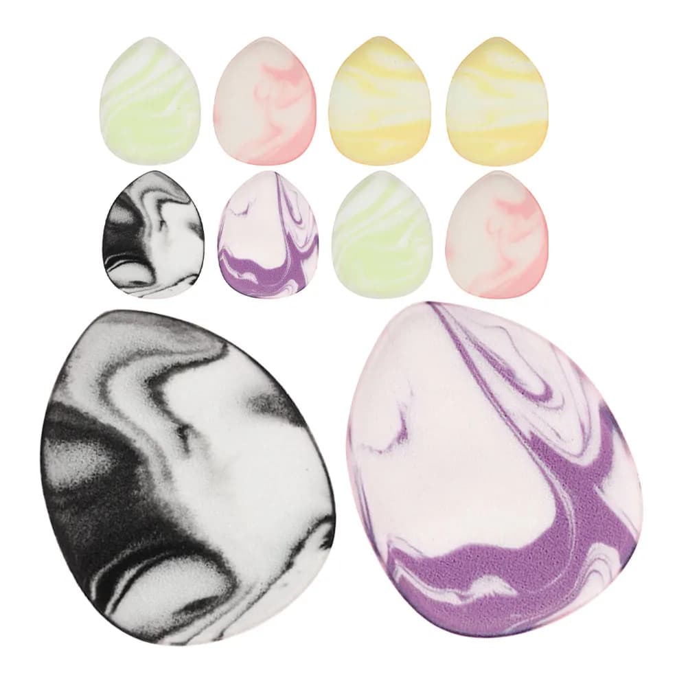 10 Pezzi Mini Spugnette per Trucco a Forma di Goccia, Morbide e Delicate sulla Pelle, Applicatori per Correttore e Occhiaie, Utilizzabili con o Senza Acqua