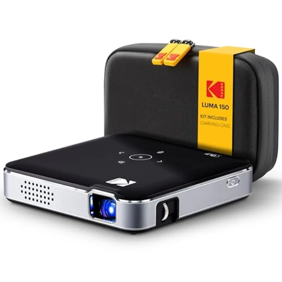 Proiettore Mini Pico Wireless Luma 150 Nero DLP Supporta 1080p Altoparlante Integrato Batteria Ricaricabile HDMI USB microSD Portatile