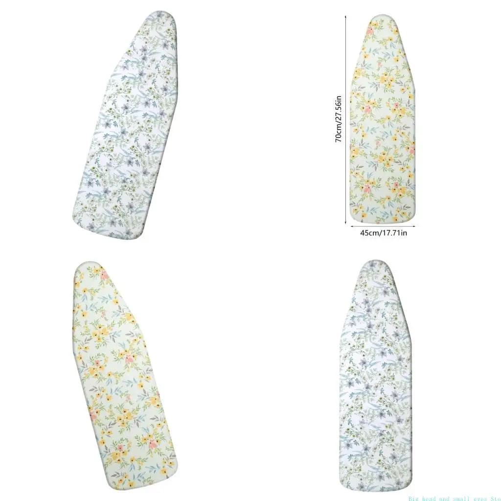 581C Ironing Board Cover 70x45cm Easy to Install Washable Fabric Board Protector for Standard Ironing Board Heat Resistance