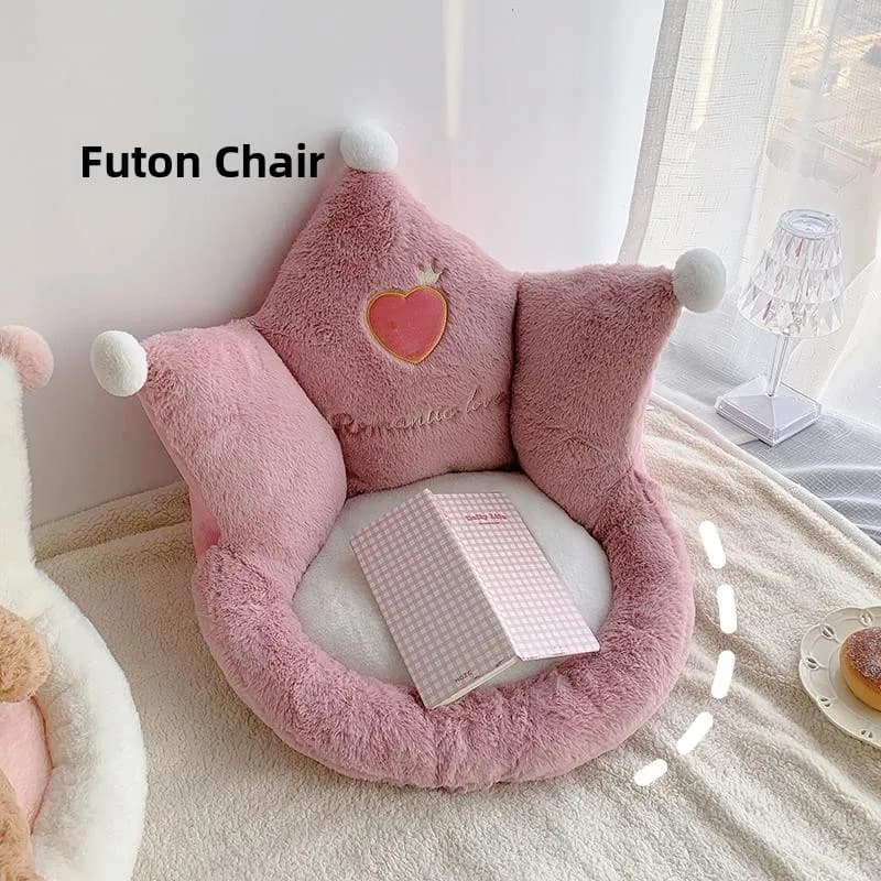 Cuscino Ergonomico Integrato in Peluche Spesso per Sedia da Ufficio Invernale, Supporto Ergonomico per Studenti, Decorazione per la Casa