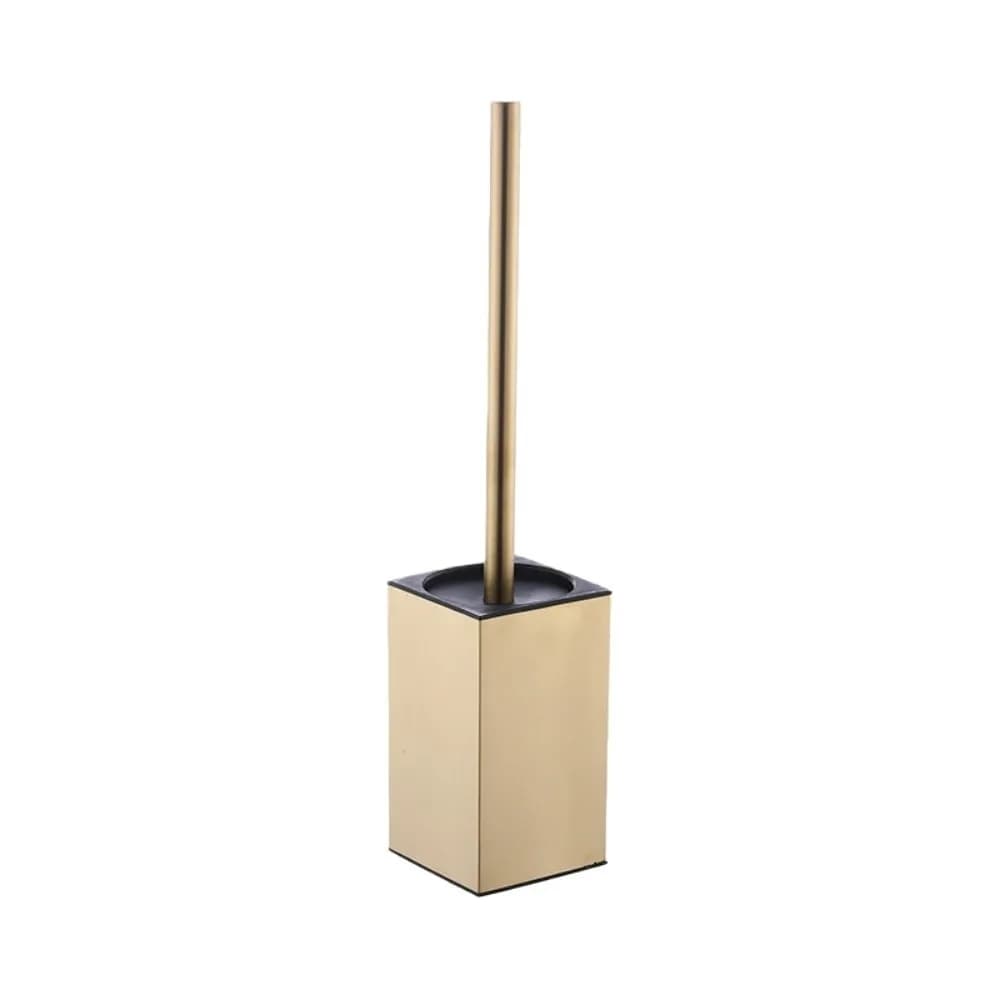 Set Spazzola per WC con Coperchio Antispruzzo, Cilindro Interno Rimovibile, Spazzola per Pulizia WC in Acciaio Inox Antiruggine, Senza Angoli Morti