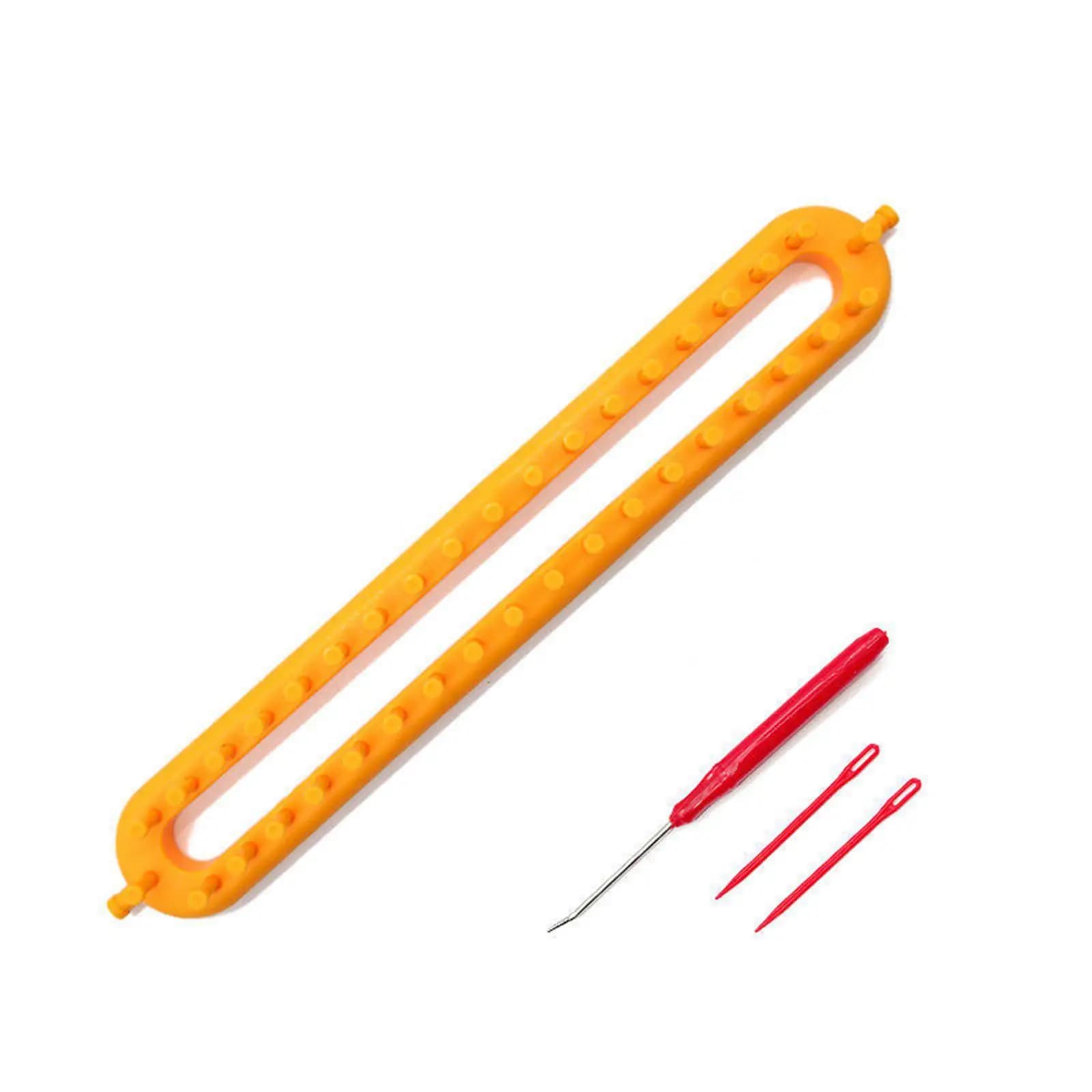 Weaving Knitting Loom Sewing Accessory Needle Yarn Cord Maker DIY Kit for Home Blanket Hat and Scarf Making