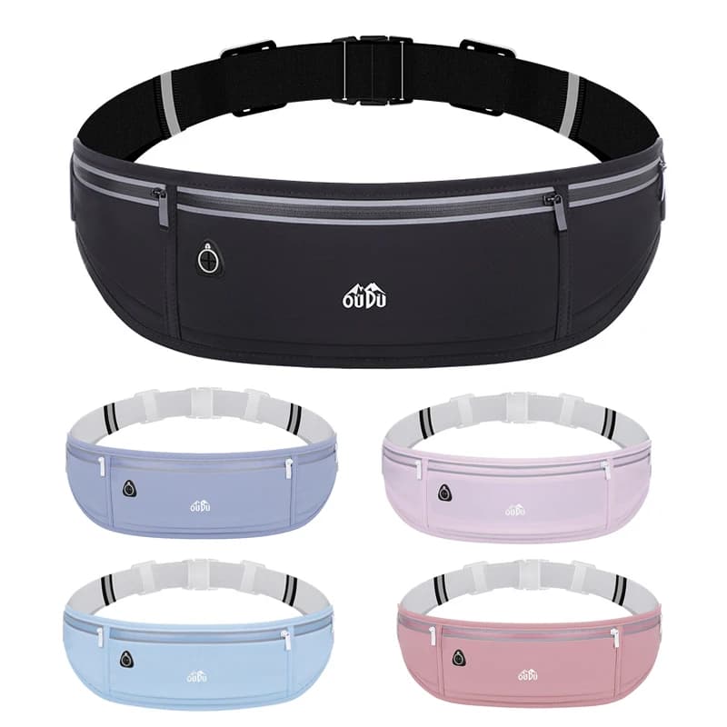 Sports Fanny Pack Women Running Belt Waist Bag Men Waterproof Gym Banana Bags Phone Pouch Run Accessories