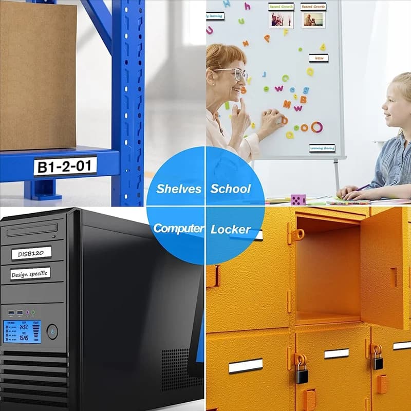 HOT Confezione da 100 etichette magnetiche con porta etichette magnetiche a canale C, porta carte dati magnetico con protezione in plastica trasparente