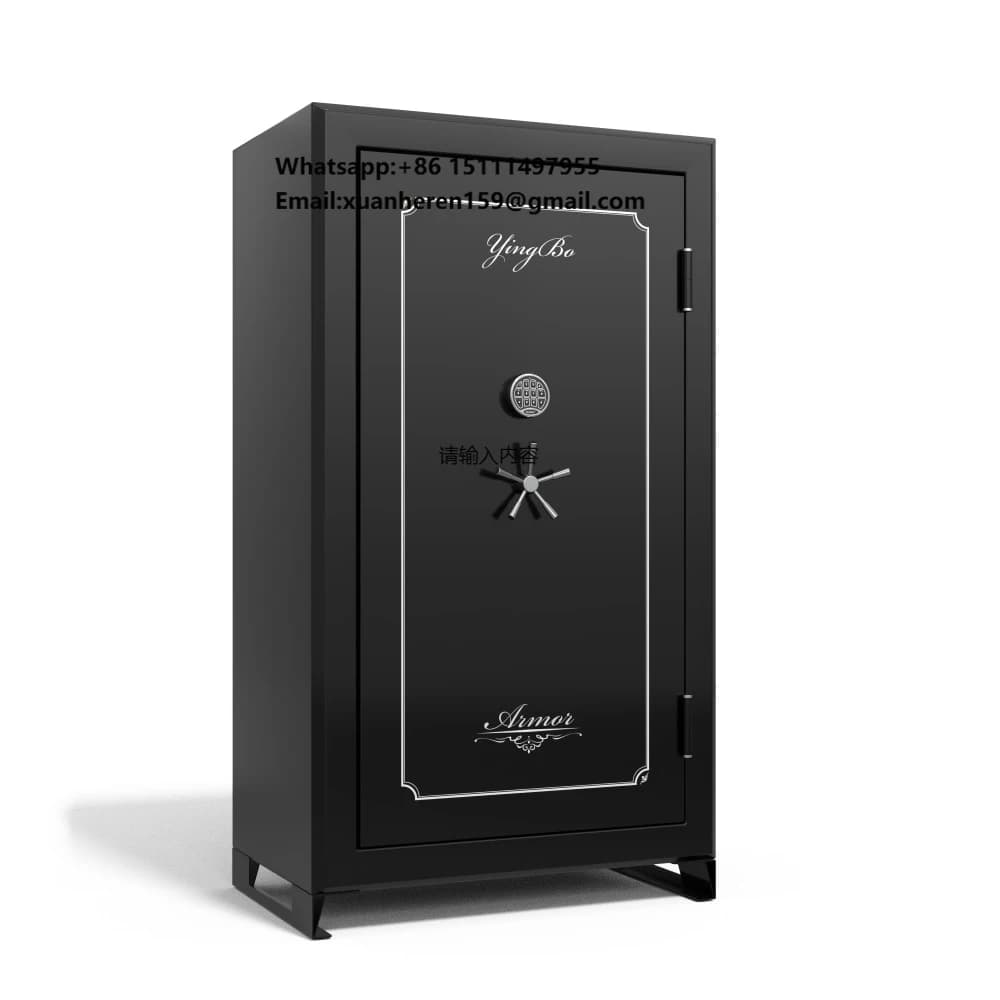 Cassaforte Ignifuga in Acciaio Massiccio con Serratura Digitale Elettronica per la Sicurezza Domestica con Maniglia a Cinque Razze - Ingrosso