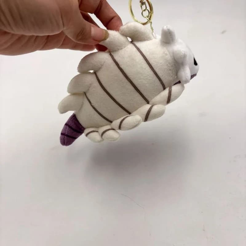 Circa 15 cm Hollow Knight Silksong Bell Beast Morbido peluche ripiene Fibbia dorata Portachiavi Borsa di tela Decorazione da appendere Regalo