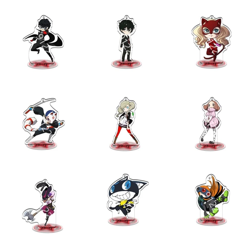 Anime Persona Acrilico mini Stand figura Piastra di supporto Cosplay Prop Decor Cartoni animati presenti Firend Regali di Natale