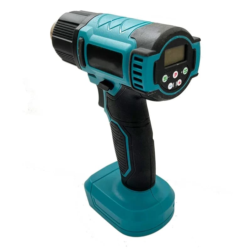Pistola termica Pistola ad aria calda senza fili Pistola termica elettrica portatile industriale Temperature regolabili Batteria da 18 V adatta a Makita