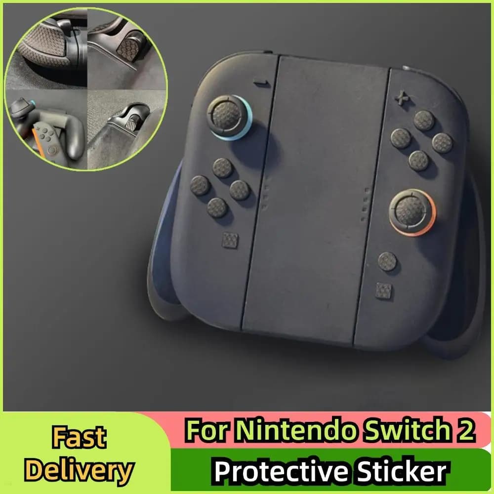 Per Nintendo Switch 2 Adesivo protettivo Controller Thumb Stick Cap Adesivo Impugnatura in fibra di carbonio Adesivi antiscivolo Resistente al sudore