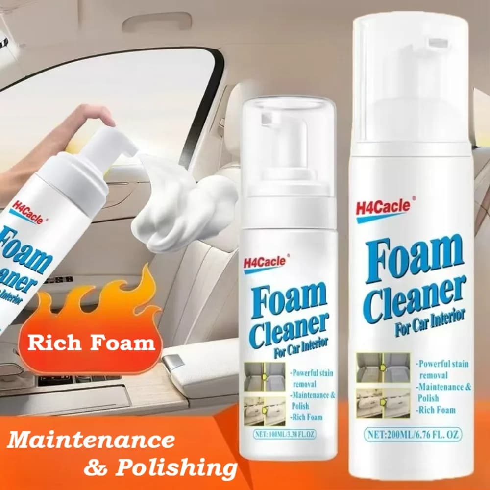 Detergente in schiuma multiuso Lavaggio interno auto Manutenzione Agente di ristrutturazione Sedile Tessuto in pelle Plastica Pulizia delle macchie domestiche