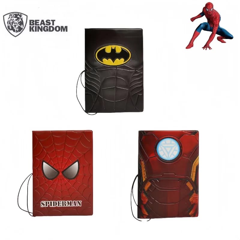 Beast Kingdom Spiderman Batman Iron Man anime elegante porta passaporto creativo borsa per passaporto multifunzionale regalo di festa