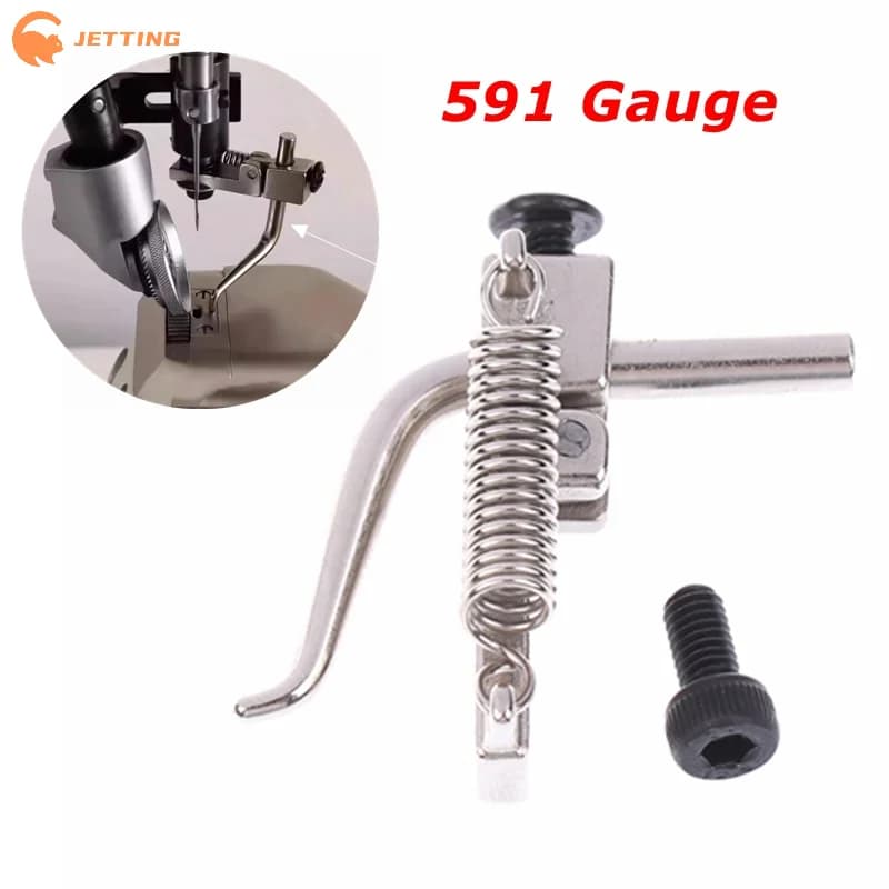 1PCS Guida per cucire per macchina a rulli per computer Calibro 591 8810/9910 Tasca con cerniera Posizionamento Piedino Set di calibri di posizione