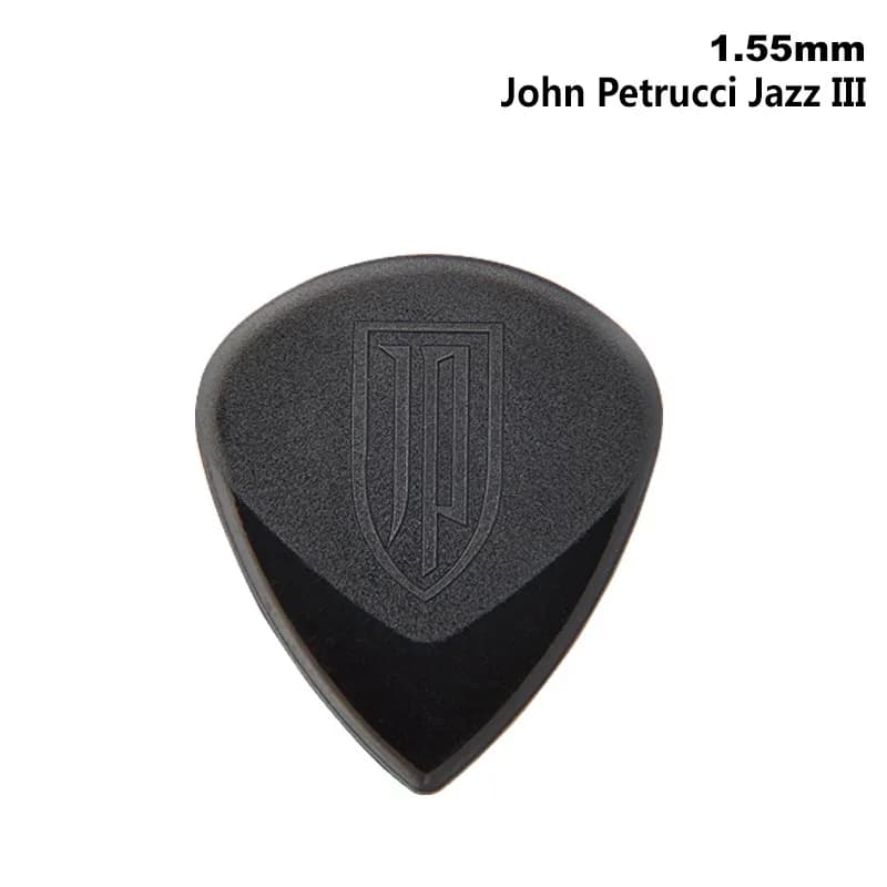 1 PZ Plettri per Chitarra Elettrica Dunlop John Petrucci Signature Jazz III 1.55mm Plettro per Chitarra Mediatore Acustico