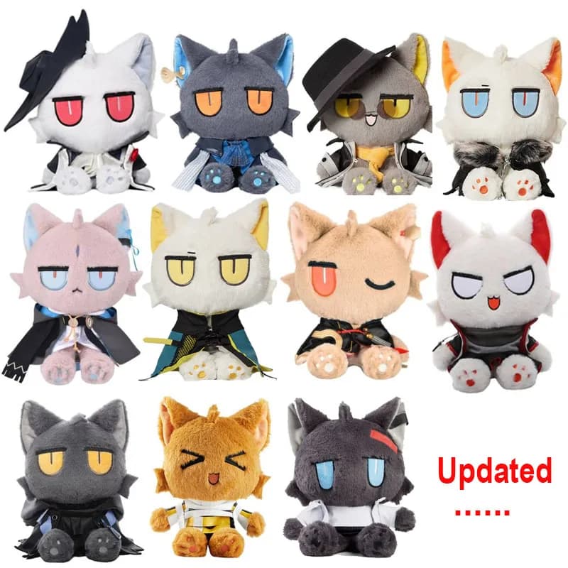 Arknights Official Cat IDol Doll Plush Cotton Star Dolls Kawaii Anime Plushies Soft Toys Gladiia Lumen Lee Fan Collection Gifts