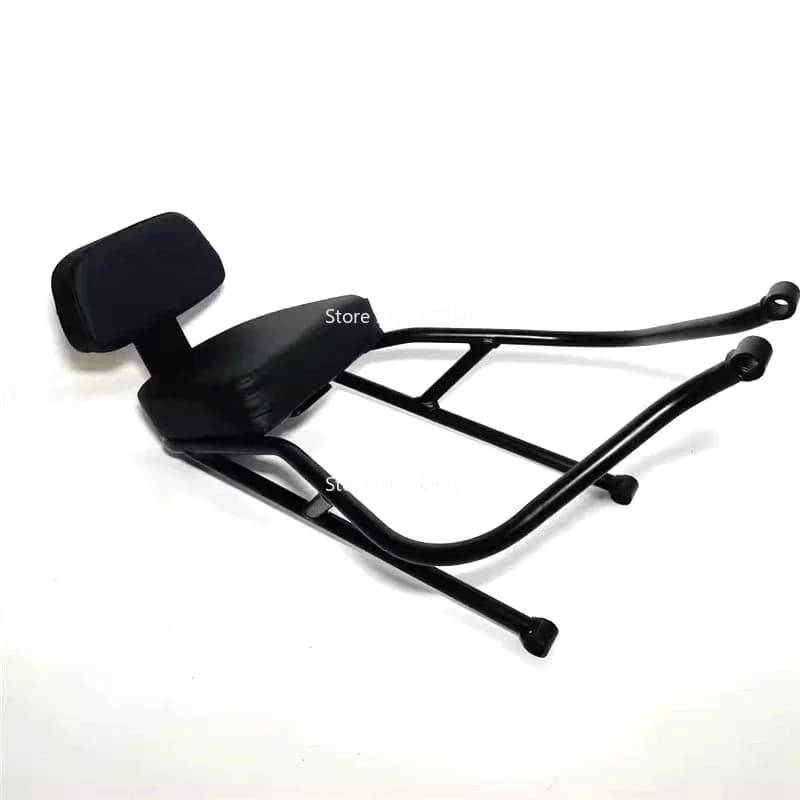 For Triumph Bonneville Bobber Rear Rack Luggage Carrier with Passenger Seat Cushion W-Shaped Backrest And Armrest