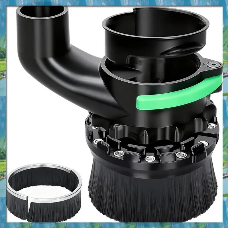 Scopa antipolvere da 65 mm e 69 mm di diametro per macchina CNC, compatibile con lunghezze di spazzole doppie, diametro del tubo 38 mm (1,5″) - Spedizione rapida