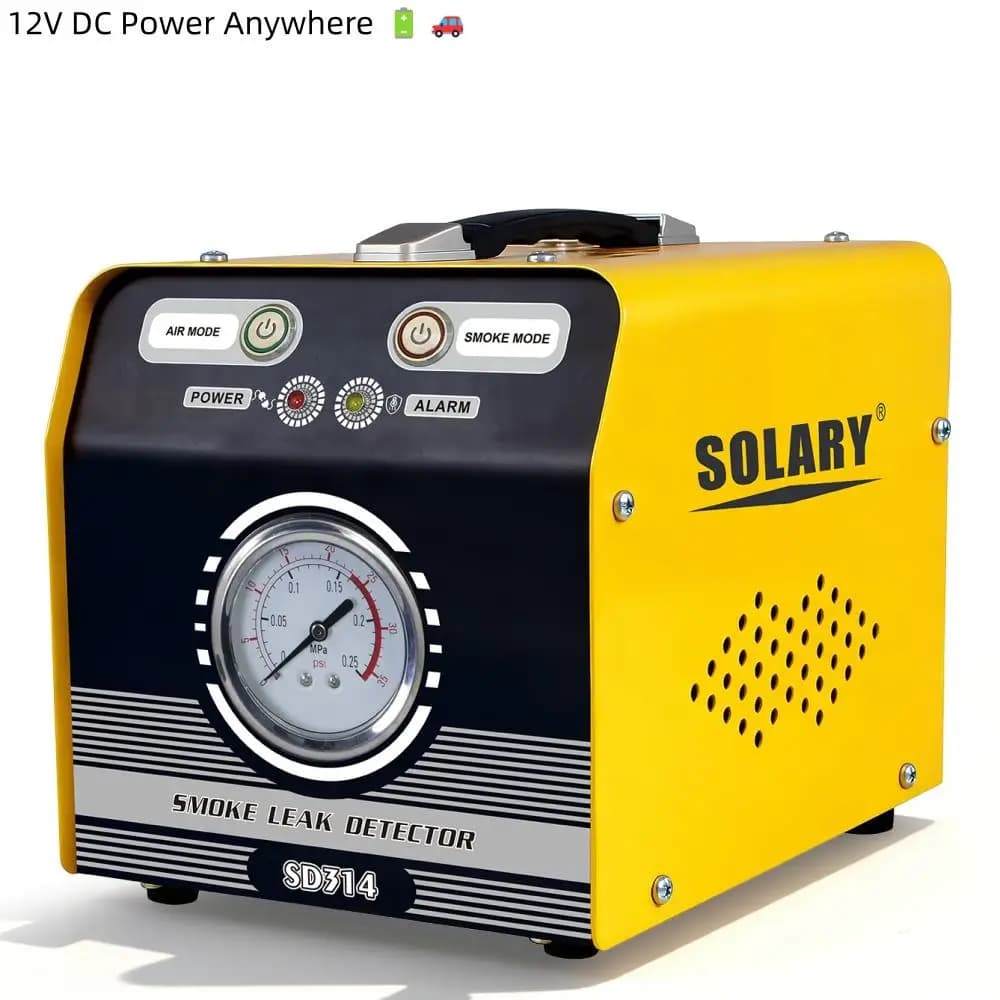Rilevatore di perdite di fumo per auto DC12V con pompa d'aria incorporata e tester per vuoto EVAP 1 anno di garanzia per il sistema di tubi