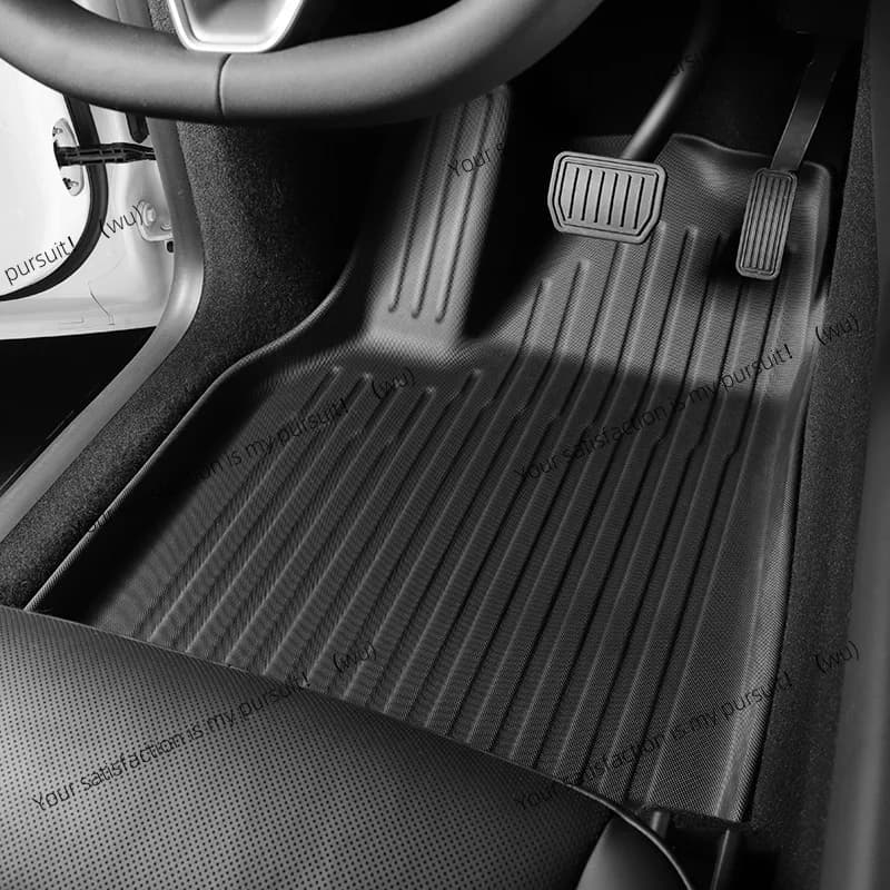 Adatto per 25 tappetini per auto Tesla modello Y rinfrescati, tappetini per bagagliaio in TPE completo con timone sinistro e destro