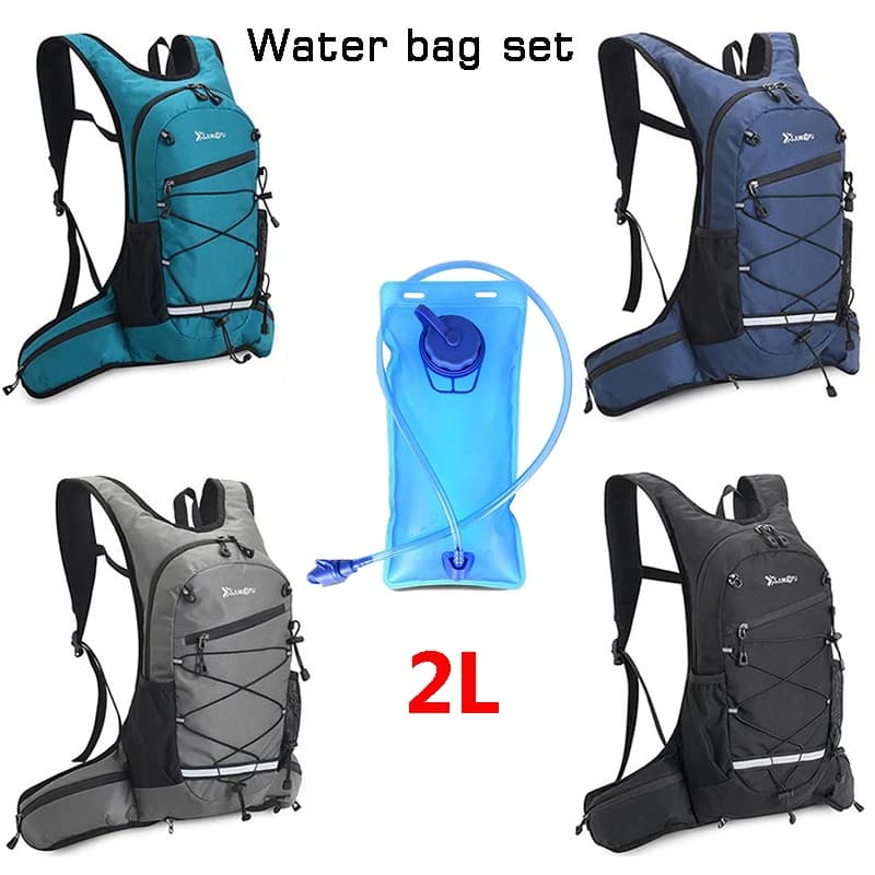 Bici MTB Hydrating Backpack Set, Sports Water Bag, Backpack with Rifill Bag, Cycling Backpack with Water Bag 2L