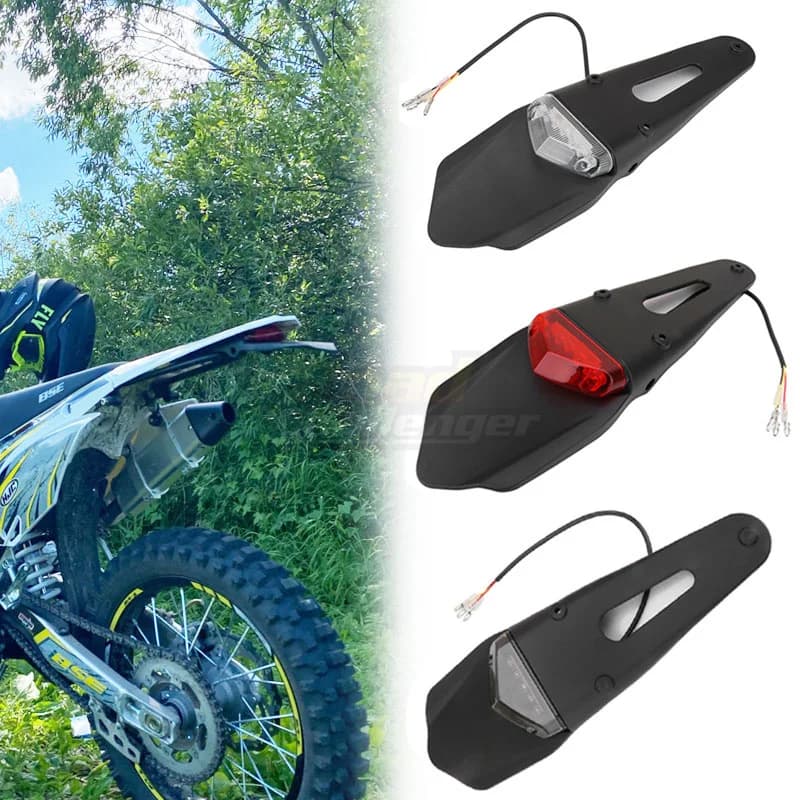 Fanale posteriore per moto per bici fuoristrada Enduro Tial Bike 12V LED moto freno arresto fanale posteriore parafango posteriore
