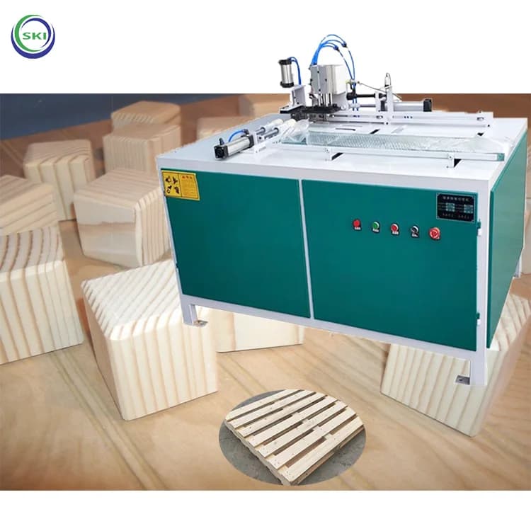 Altre macchine per la lavorazione del legno Macchina per molo di piedi Pallet di legno industriale Piccola taglierina per legno Macchina per blocchi di taglio del legno