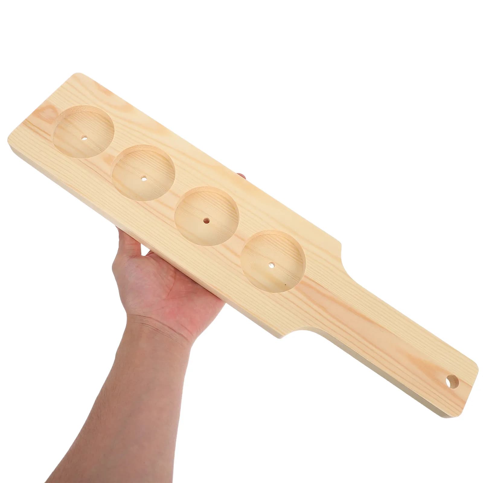 Portabicchieri in Legno a 4 Scomparti, Porta Tazze Rustico, Porta Bicchieri da Cucina, Vassoio Porta Bicchieri da Vino, Organizzatore per Bar e Club