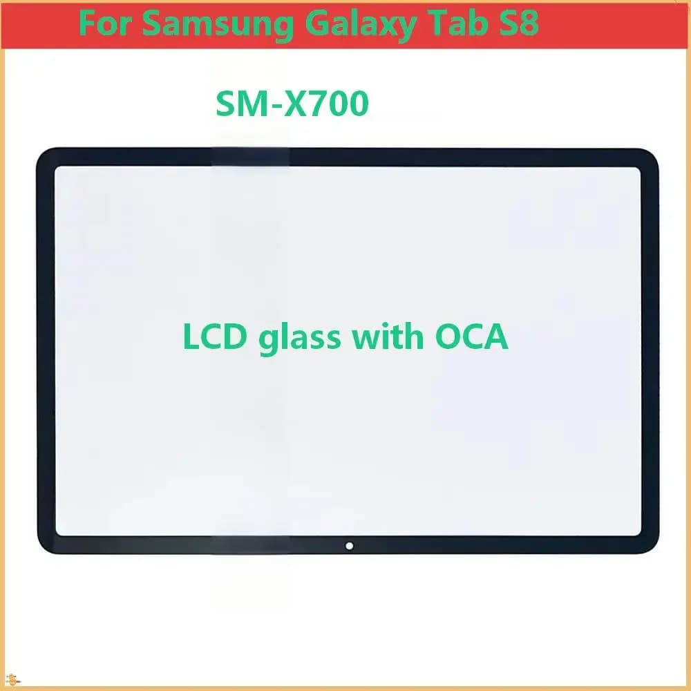 AAA NEW A+ For Samsung Galaxy Tab S8 SM-X700 Touch Screen Panel Tablet Front Outer Glass Lens With OCA