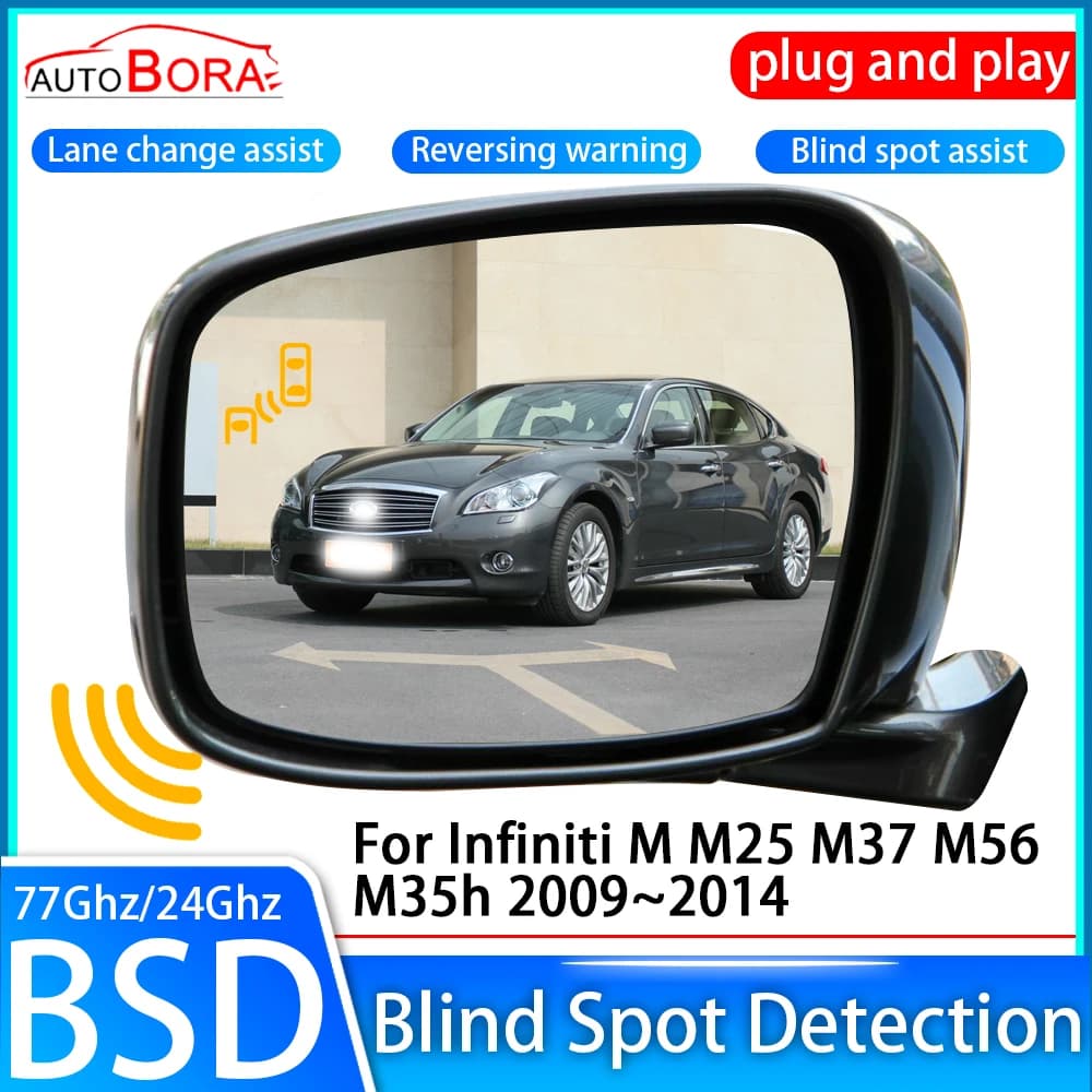 Sistema di Rilevamento Punti Ciechi ZhuCamX per Auto, Sensore BSD BSA, Monitoraggio Specchietto Retrovisore per Infiniti M M25 M37 M56 M35h 2009~2014