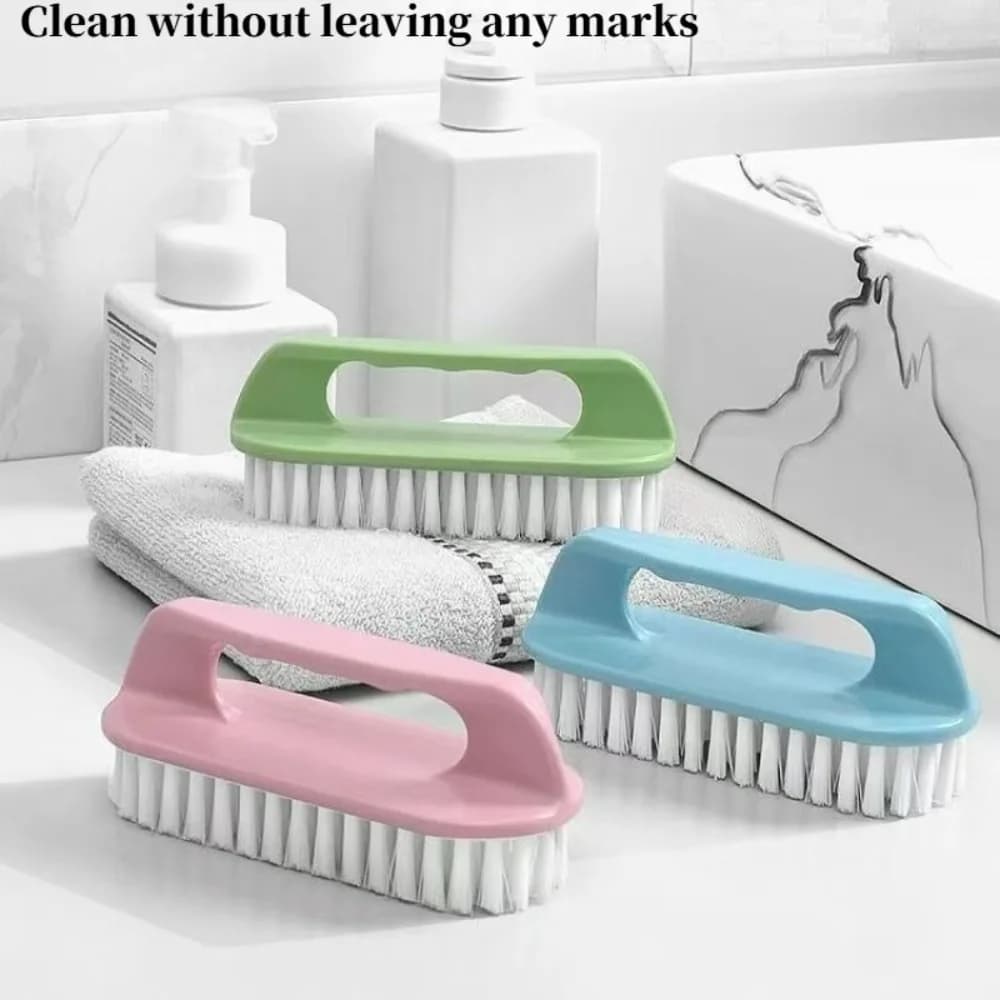 Spazzola per la pulizia domestica multiuso in plastica, 1 pezzo, con setole resistenti per scarpe, vestiti, lavelli e utensili per la pulizia della casa