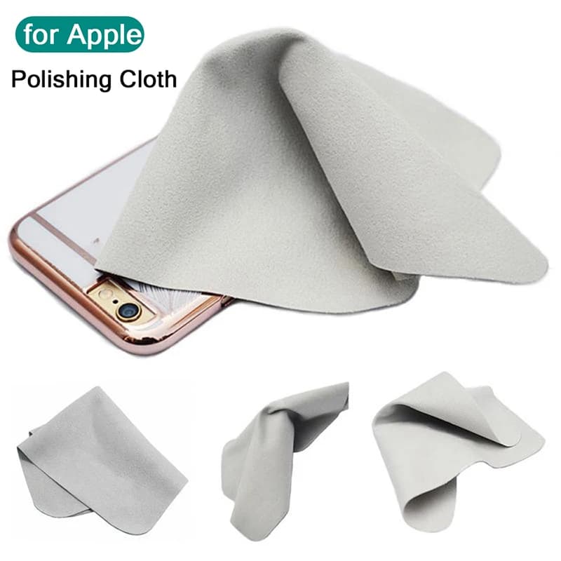 Panno per lucidatura universale per schermo iPhone Panno per pulizia riutilizzabile in microfibra a doppio strato per schermo iPhone iPad Apple Watch