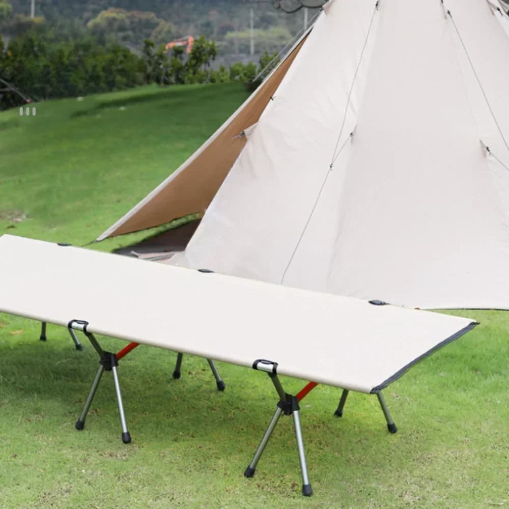 Per lettino da campeggio Letto pieghevole portatile Letto pieghevole da campeggio ultraleggero Lettino da campeggio all'aperto Zaino Escursionismo Escursionismo Zaino in spalla