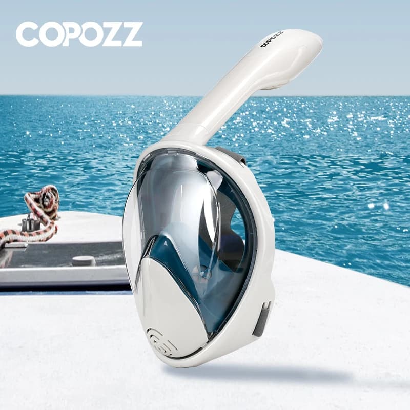 COPOZZ Professional mask for snorkeling and scuba diving, integral underwater mask, anti-fog glasses for adult swim equipment
