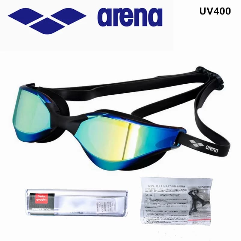 ARENA professional swim glasses waterproof high definition and UV400 anti-fog equipment for competition training swimming