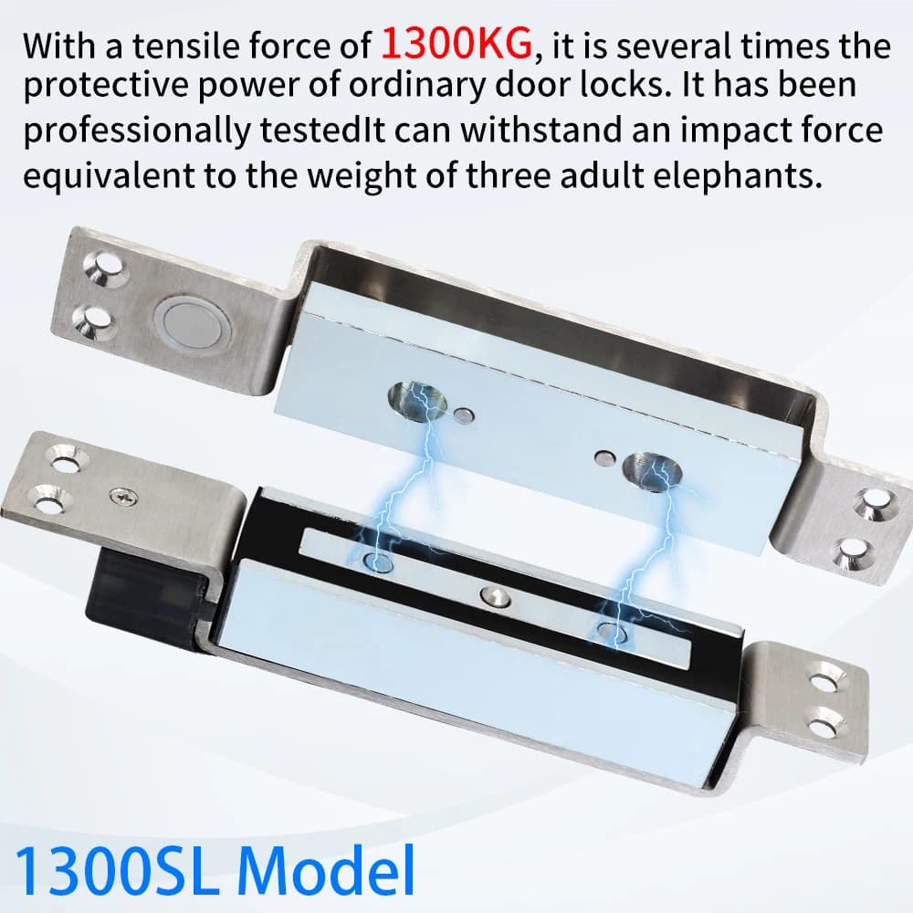 Serratura elettronica a taglio Controllo accessi Sistema di chiusura elettromagnetica Porta finestra Prima nella forza di tenuta ad alta sicurezza 1300 kg